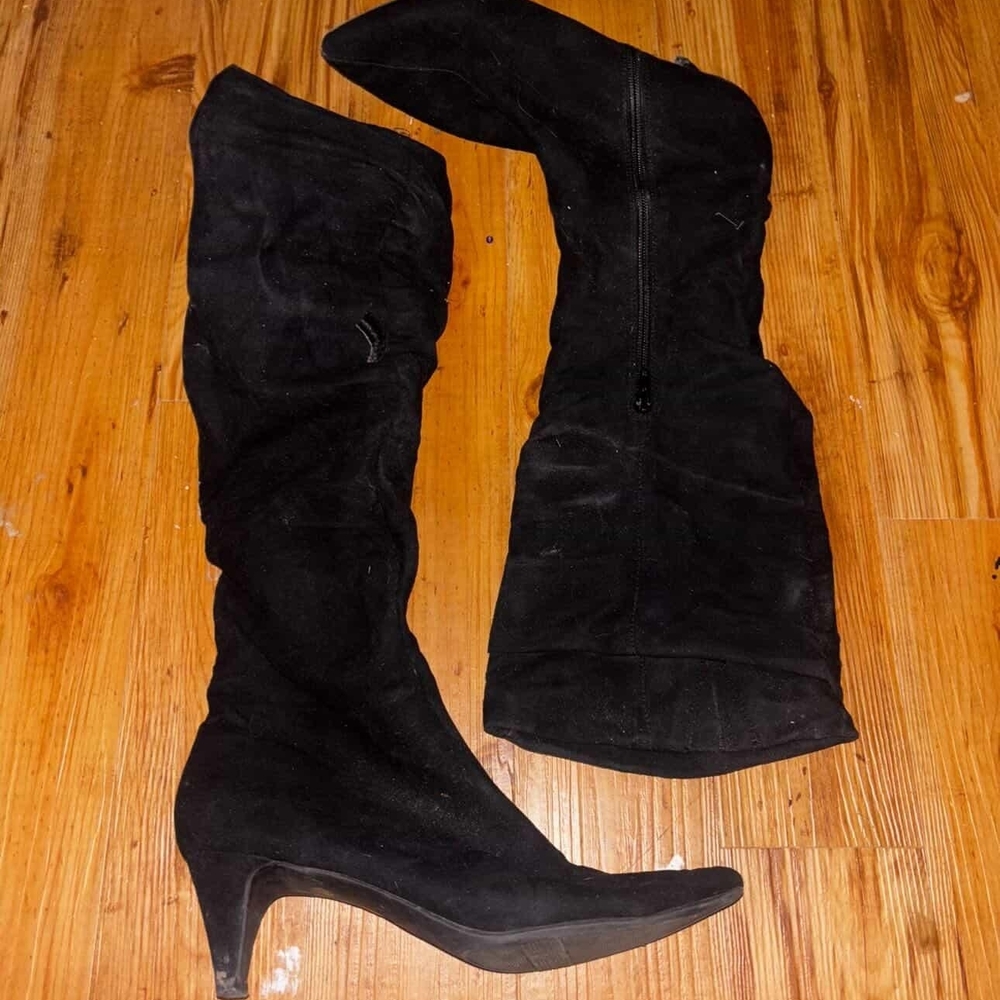 Bar III Black Over the Knee Boots